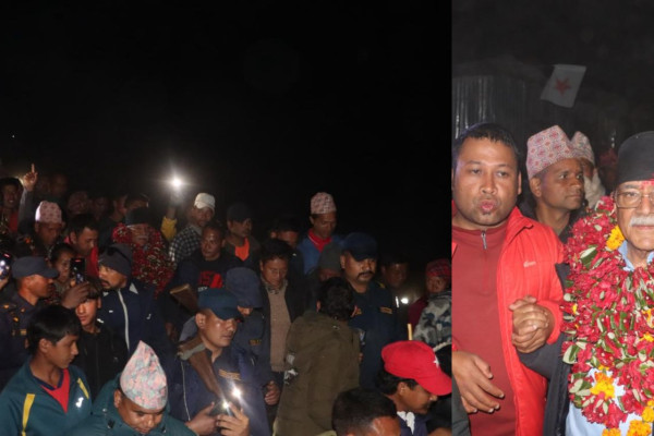 अध्याँरोमा पनि दाहालको घरदैलो (तस्बिरसहित)